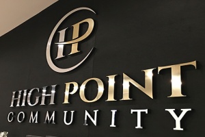 Dimensional wall image of high point