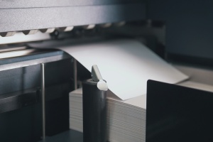 industrial color being printed on paper