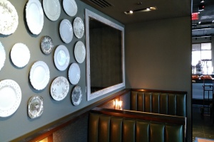 Acrylic Paneling on a restaurant wall