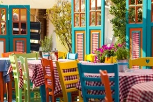 restaurant with multiple colors