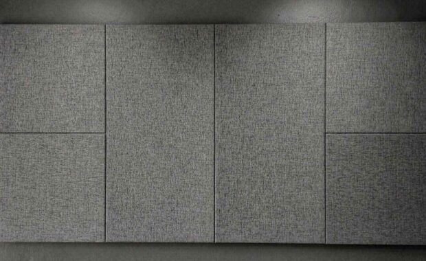 acoustic panel with medium grey