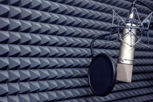 acoustic panel in recording room