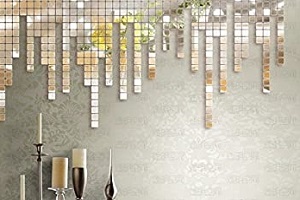 acrylic acoustic wall art design with mirror reflections