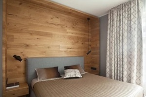 custom wall covering in bedroom