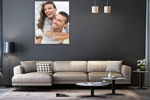 custom modern wall art in living room