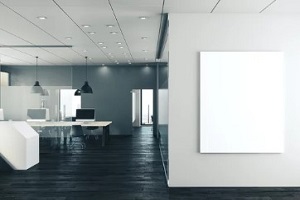 blank office wall