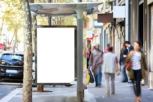 mock up of an outdoor billboard advertisement