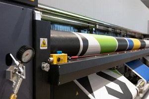 large printer in action