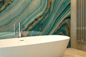 acrylic wall panel in bathroom