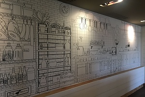 restaurant wall coverings