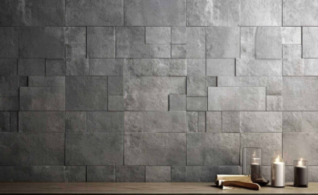 stone textured commercial wall covering