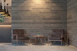 beautiful restaurant walls with textured custom wall covering