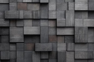 grey acoustic wall art panels, wooden boards panel pattern texture