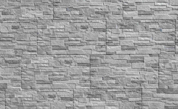 gray stoneware paneling digital wall covering with stone effect