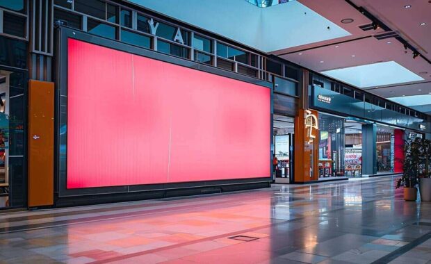 blank acoustic wall art in mall