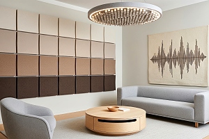 Acoustic wall art living room