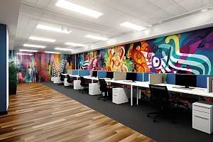 wall art commercial wall covering