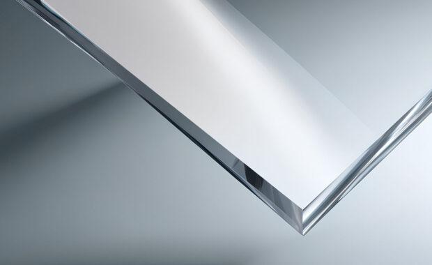 glare and reflections on the transparent surface