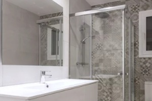 acrylic mirror installed in a bathroom