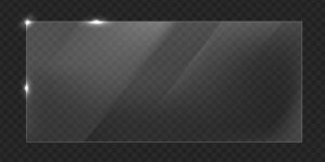 vector glass frame isolated on transparent background