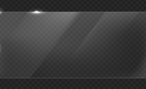 vector glass frame isolated on transparent background