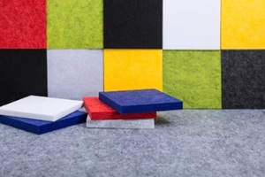 samples of sound absorbing acoustic polyester